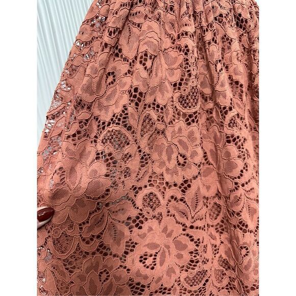 BHLDN (Anthropology) Zoe Open-Back Lace Midi Dress MSRP $248 - Picture 7 of 12